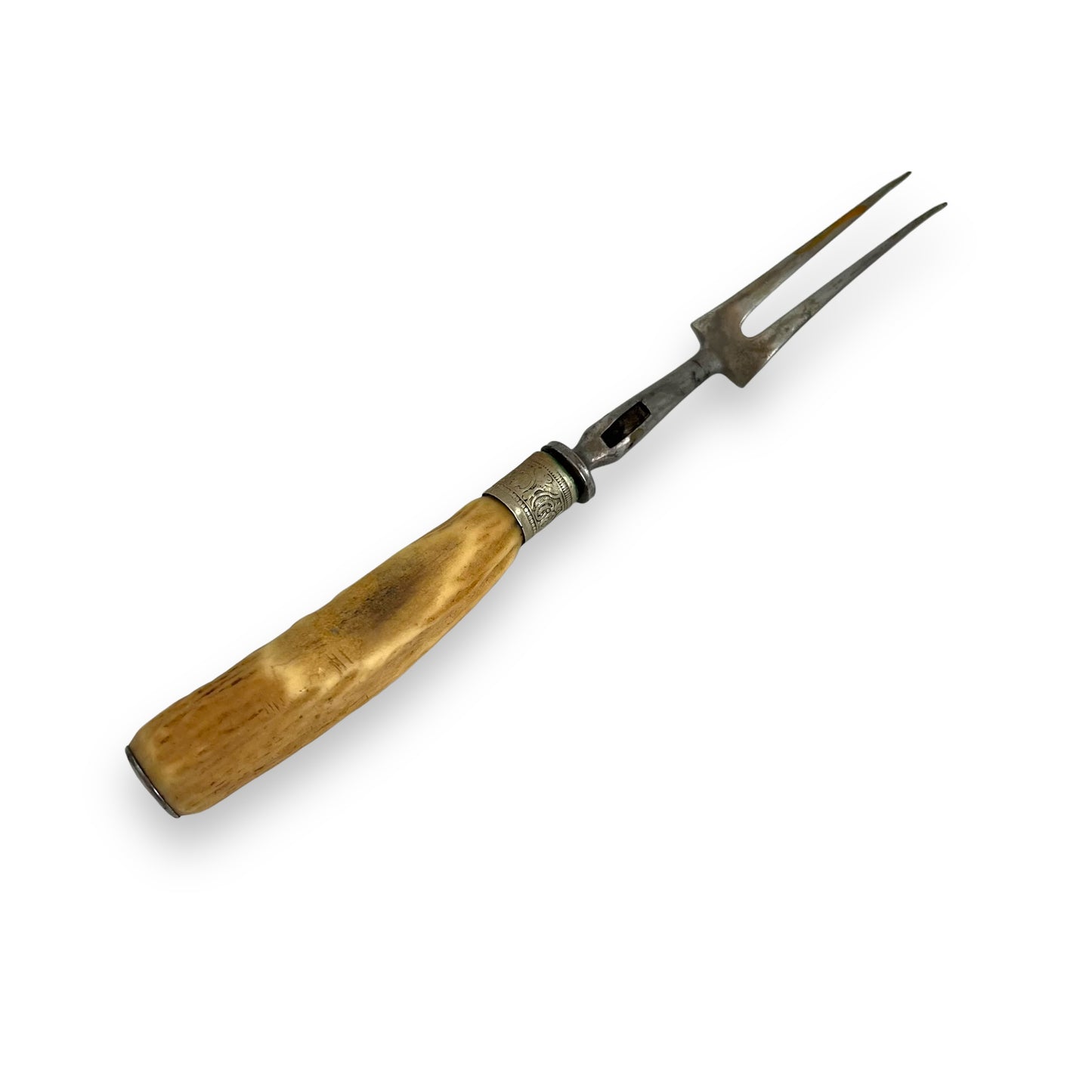 Stag horn handled carving fork