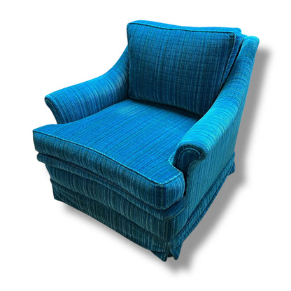 Blue Striped Armchair