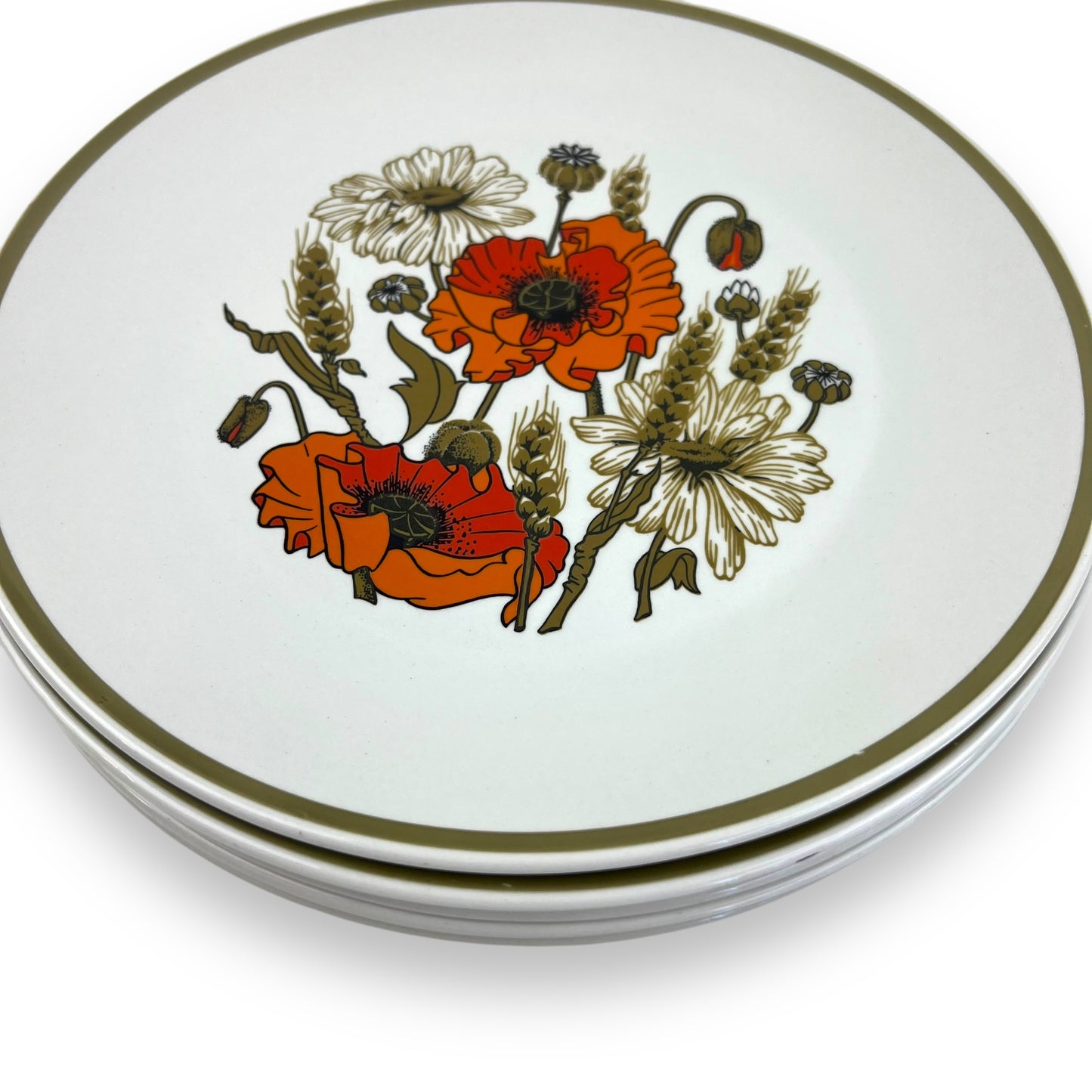 J & G Meakin “Poppy” Dinner Plate set of 6