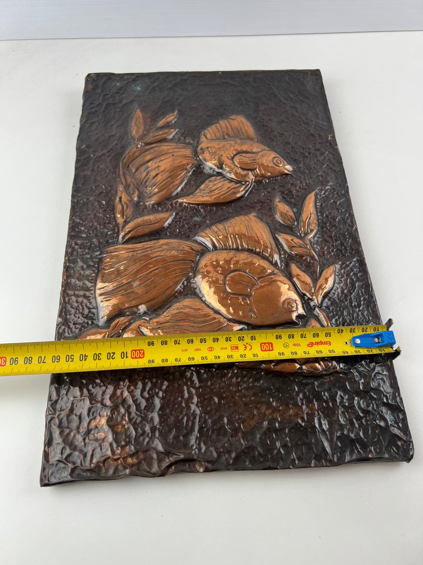Hand-Hammered Copper Fish Wall Art