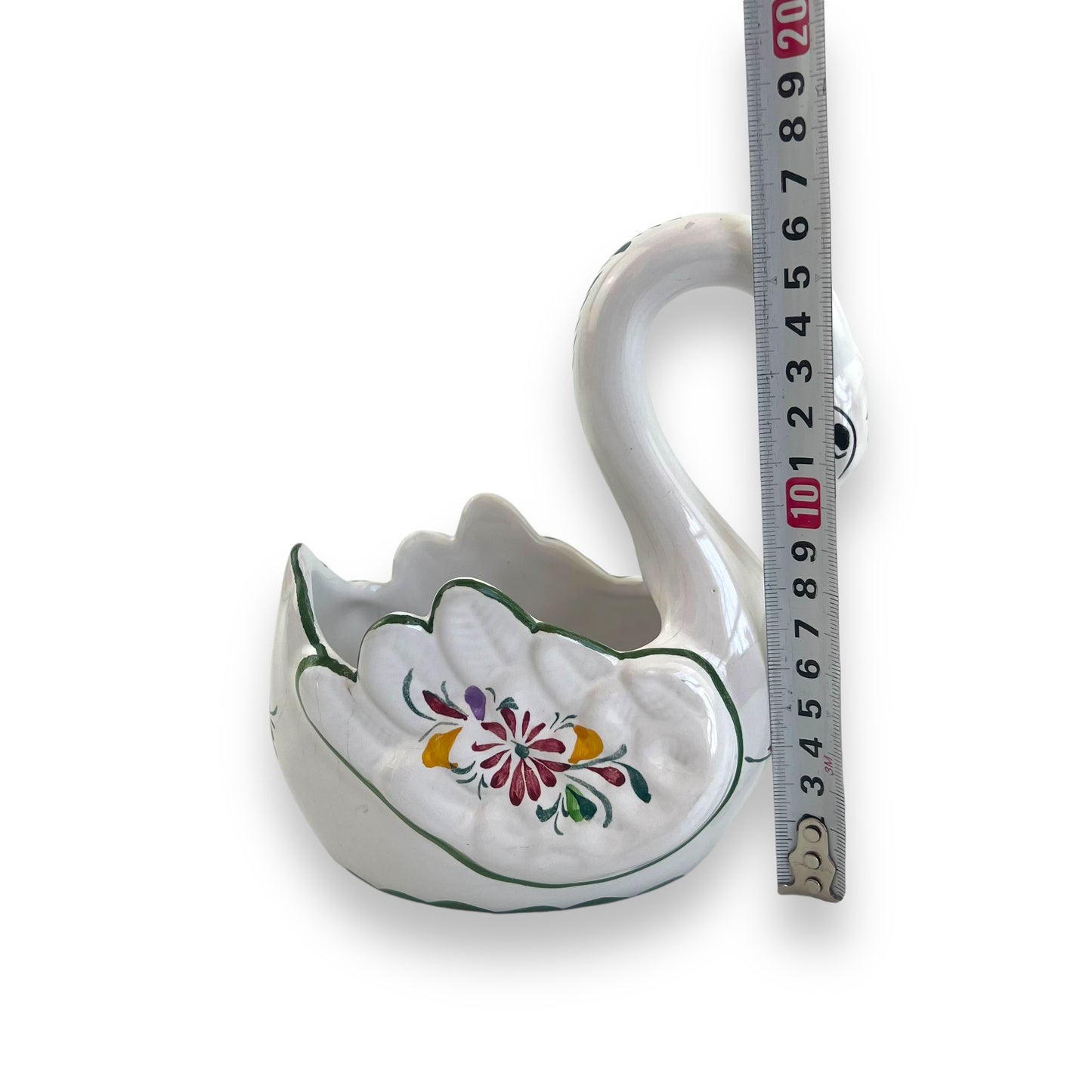 Hand-Painted Swan Planter – Made in Portugal