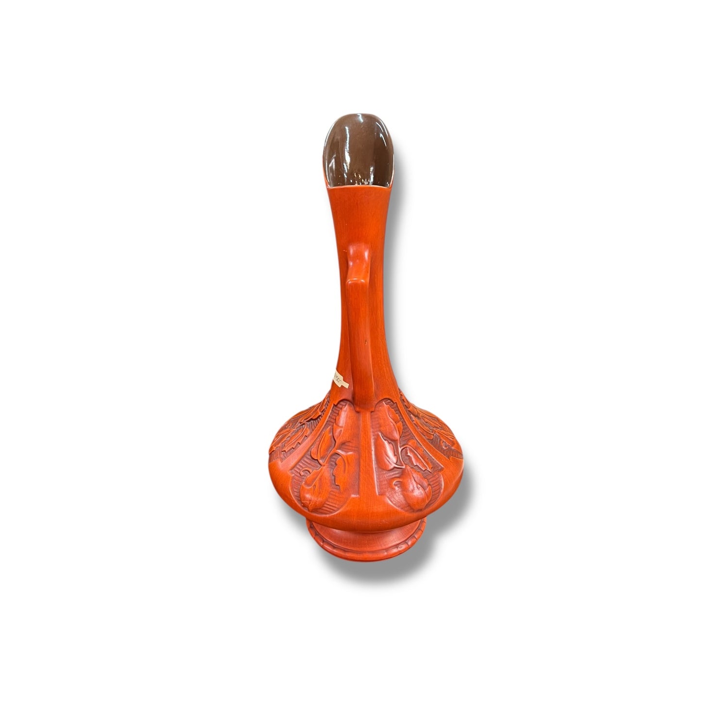 Braemore Pottery Mid-Century Orange Jug Vase — Australian Made