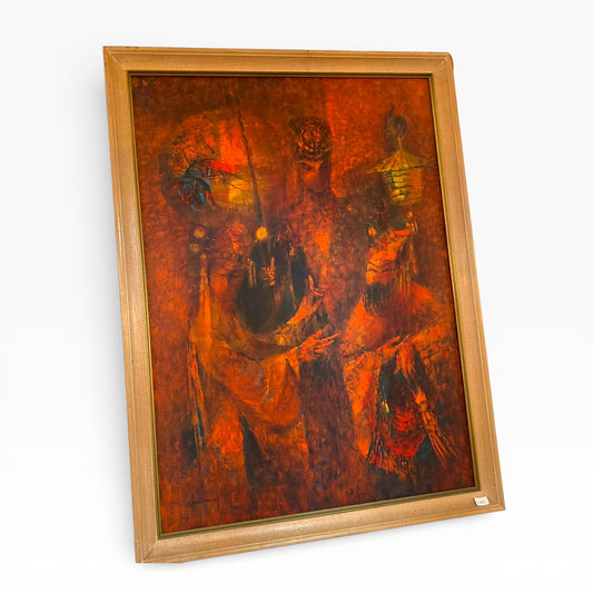 “Vietnamese Opera” Framed Art Print - Lebadang