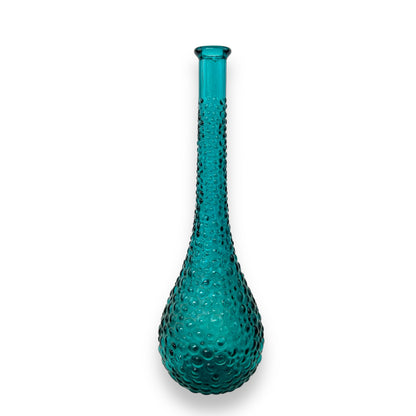 Teal Blue Hobnail Genie Bottle – Made in Italy