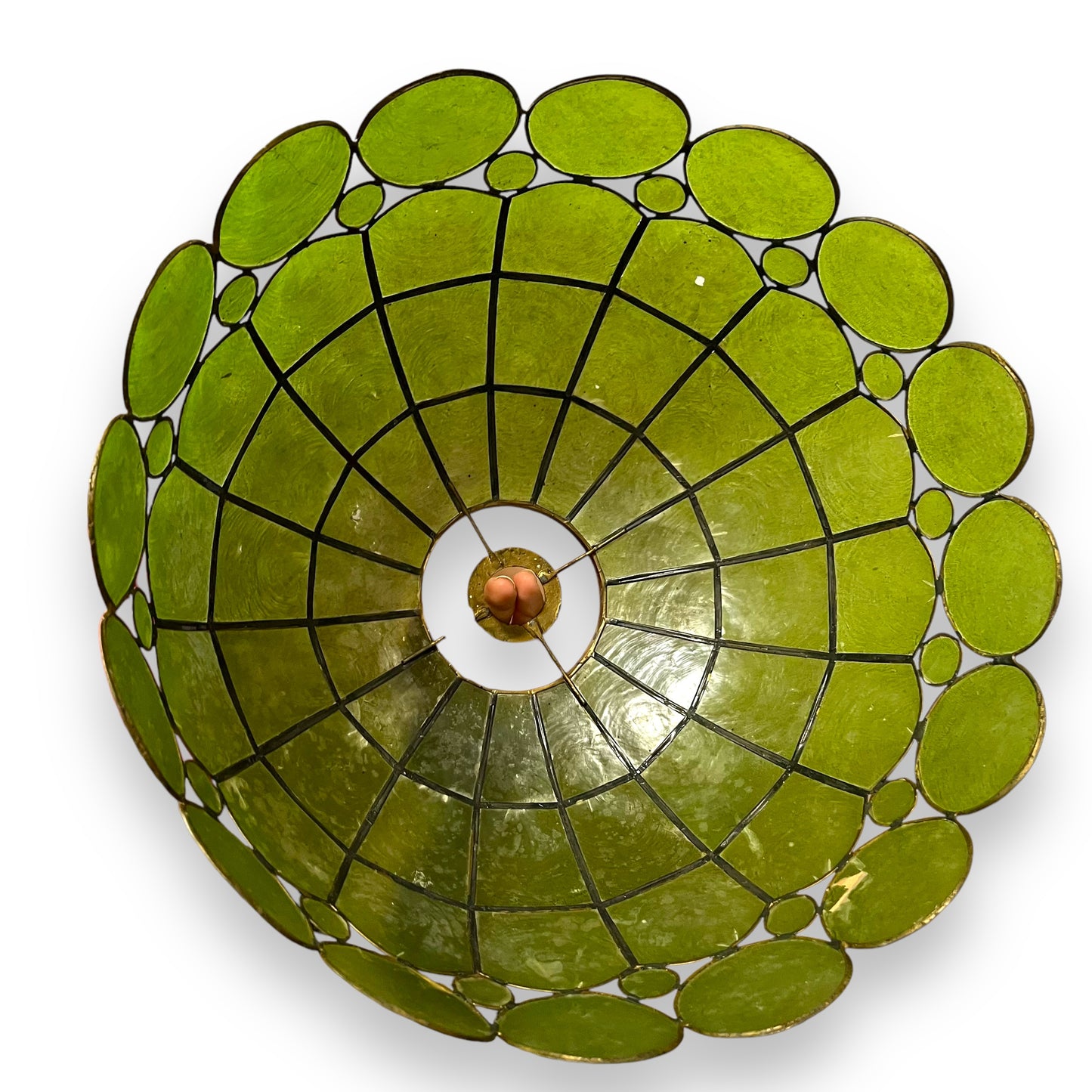 Green Capiz Shell Pendant Light Shade