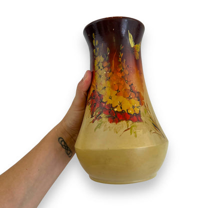 Handpainted flower vase