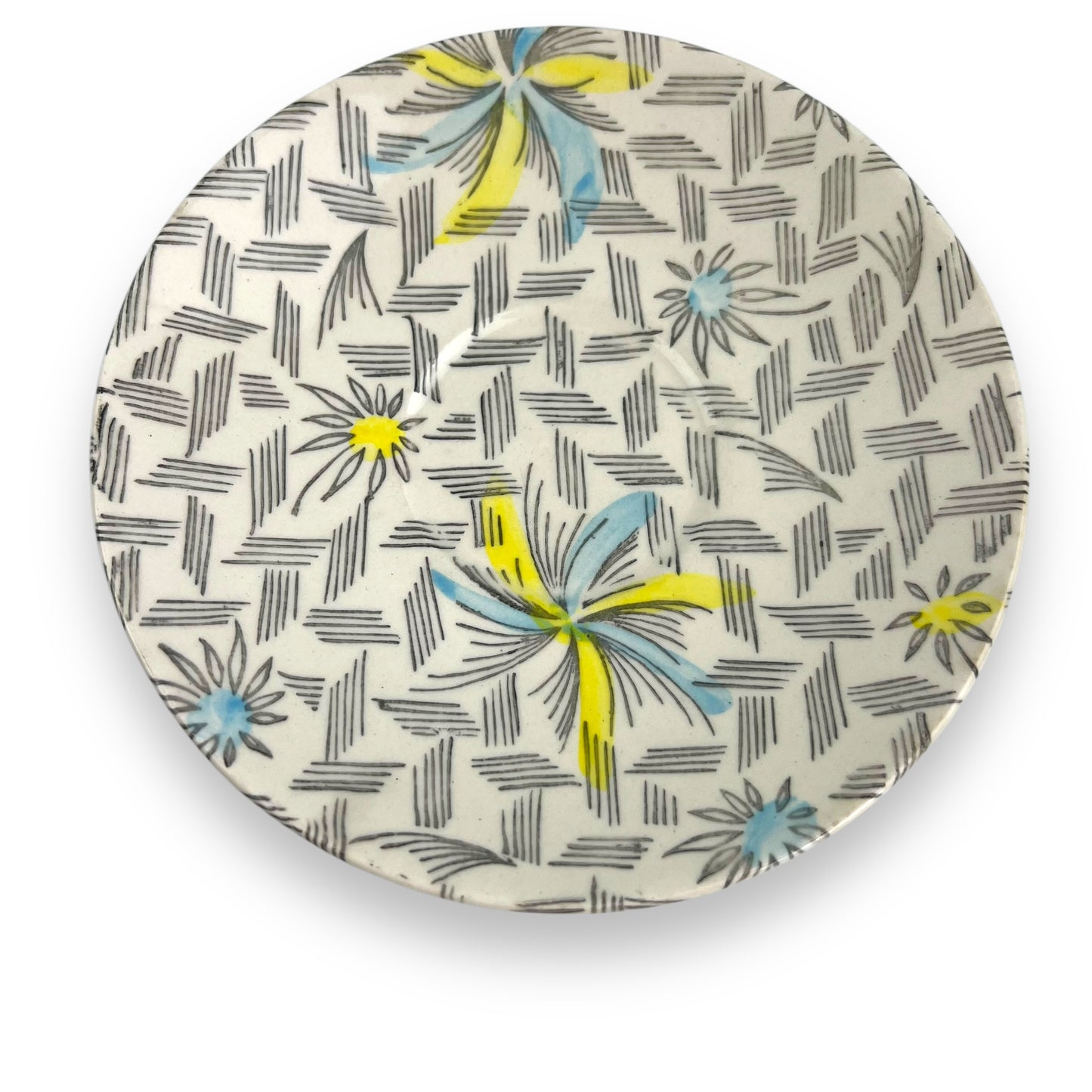 Tyne pattern: Kathie Winkle saucers x2 for James Broadhurst & Sons