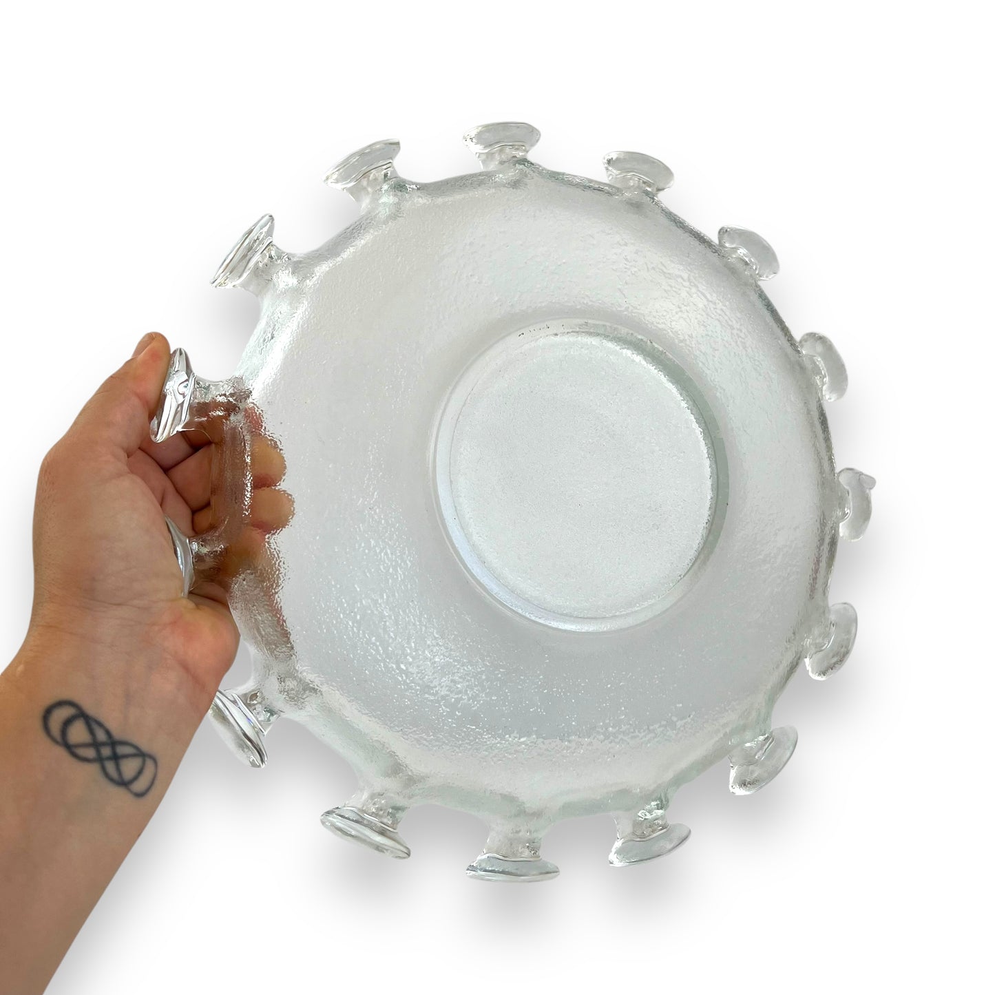 HUMPPILA Finland ‘Splash’ Glass Centrepiece – c.1970s