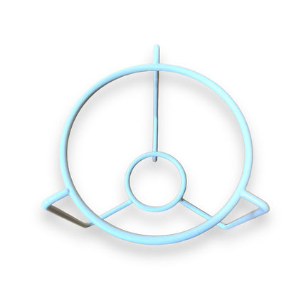 White Metal Fondue Tealight Candle Holder