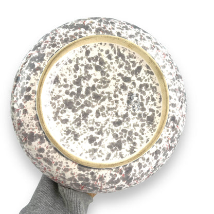 Pink and grey speckled vase