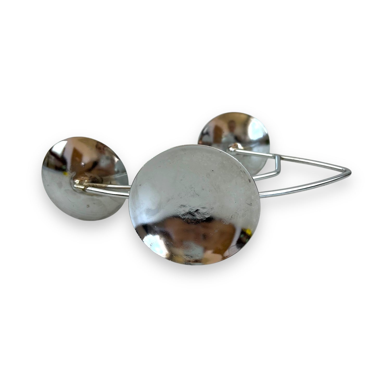MCM Chrome & Copper Candle Holder