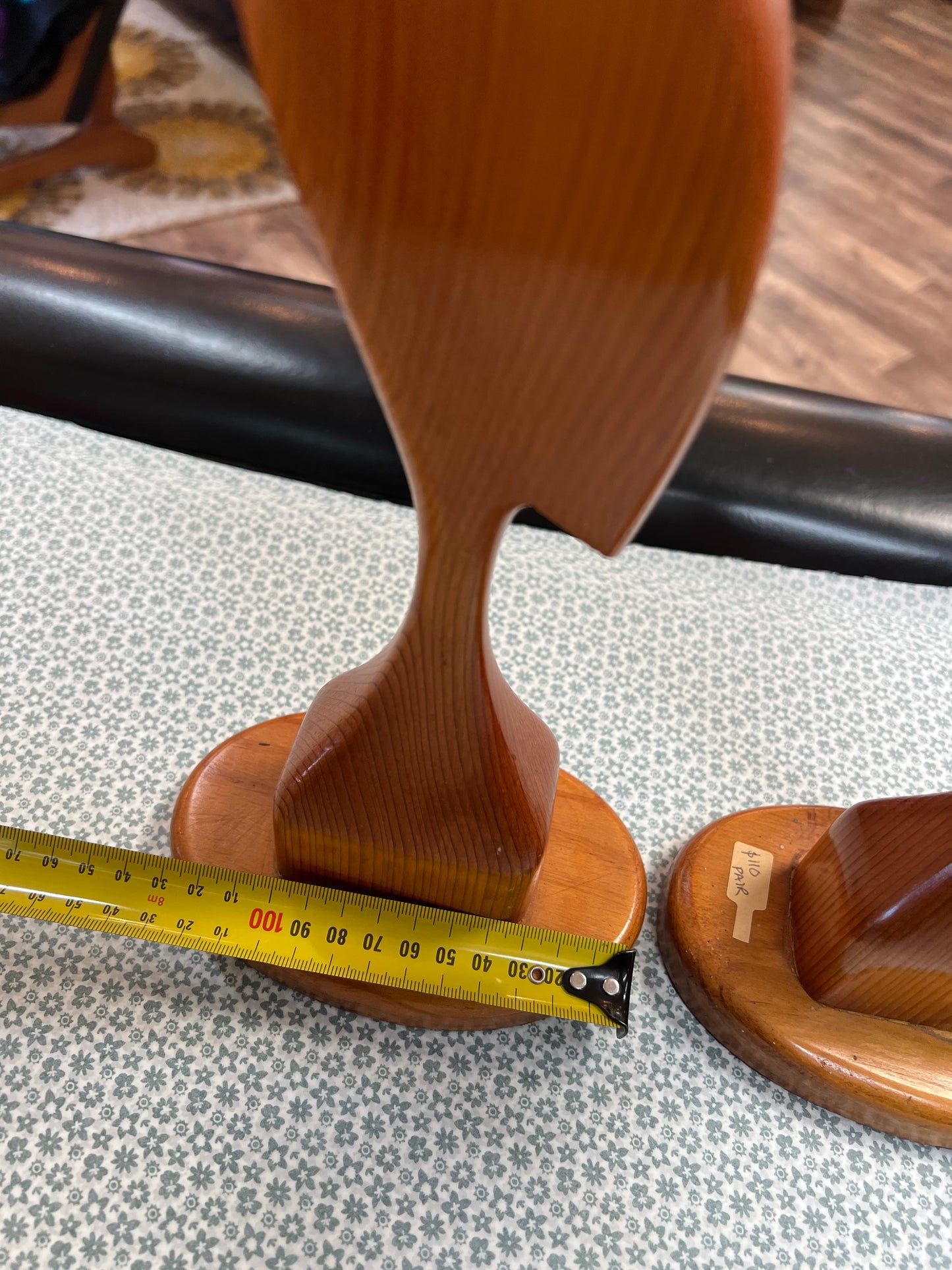 Sculptural Timber Bird Figures – Abstract Wooden Art Pair