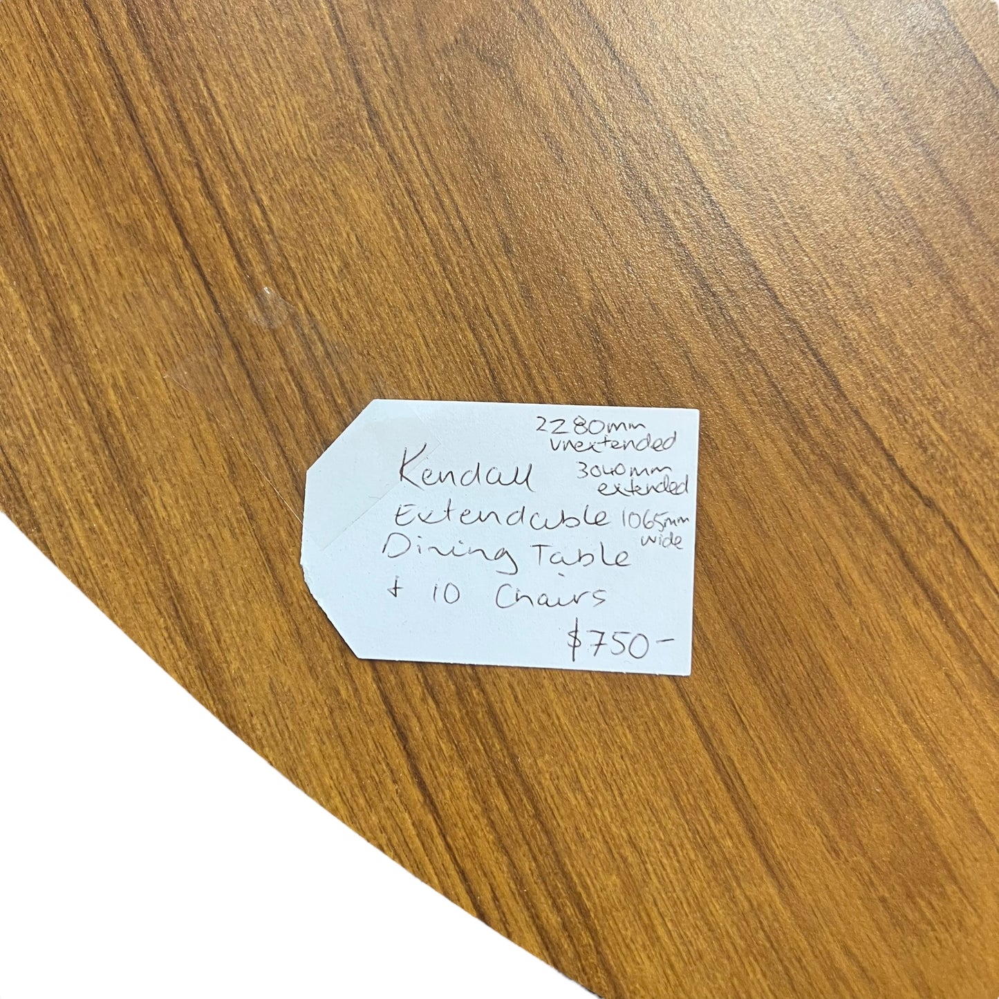 Kendall Mid-Century Extendable Dining Table & 10 Chairs