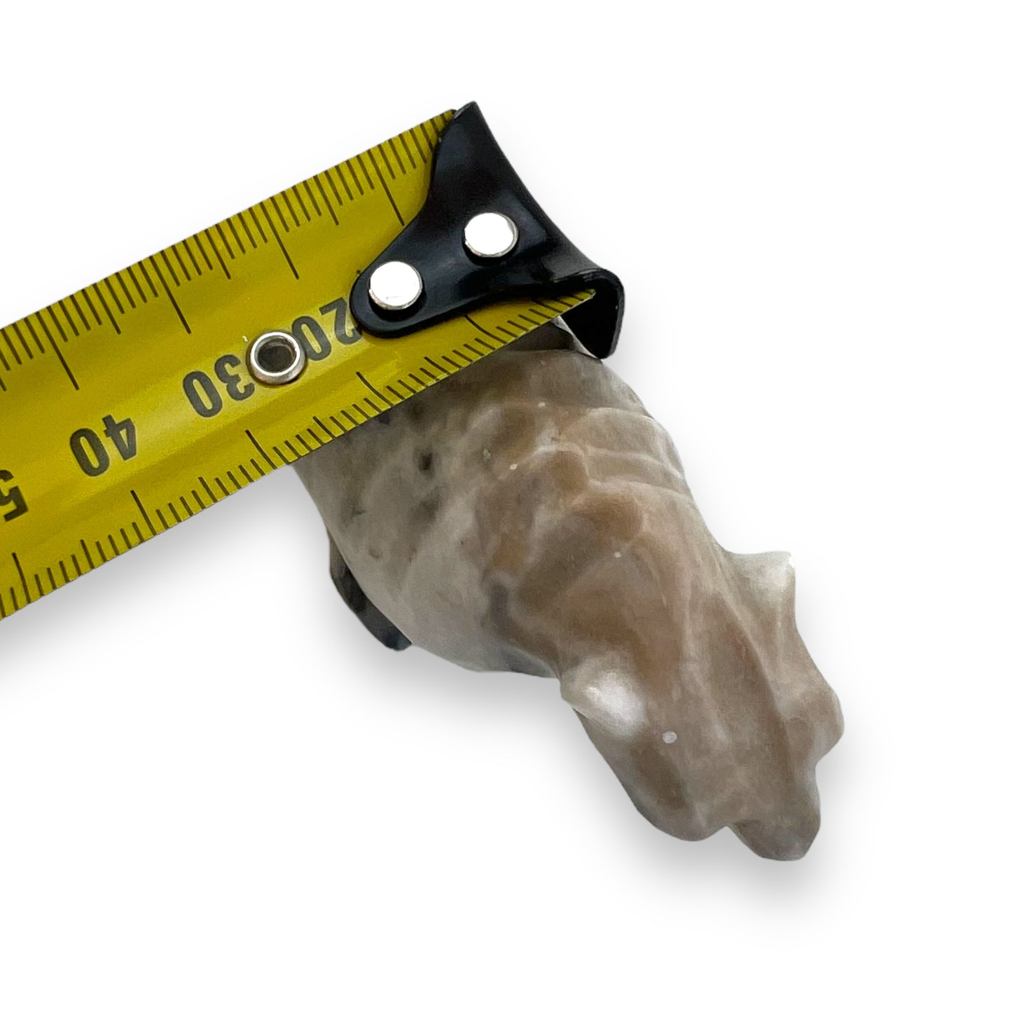 Stone carved bear statue ornament