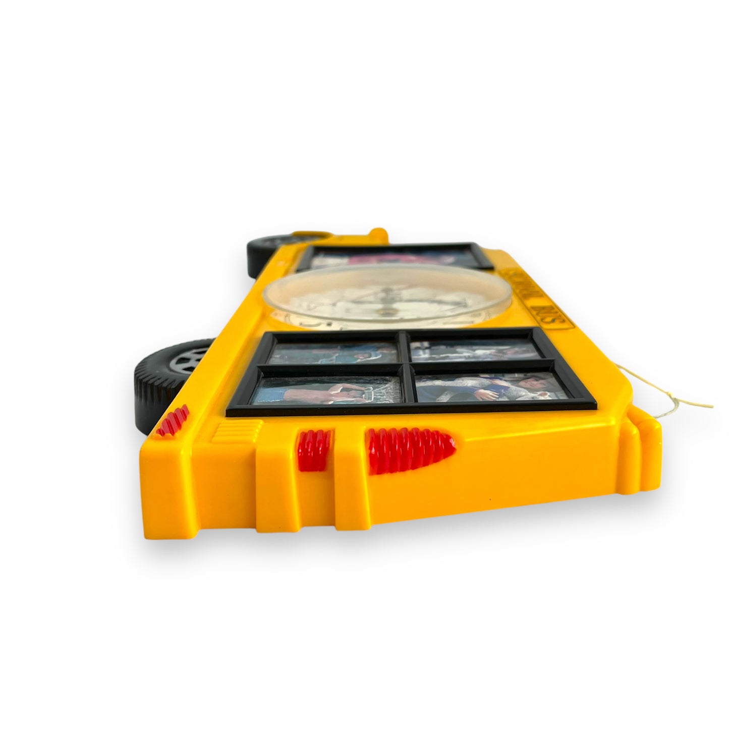 Yellow School Bus Clock & Picture Frame