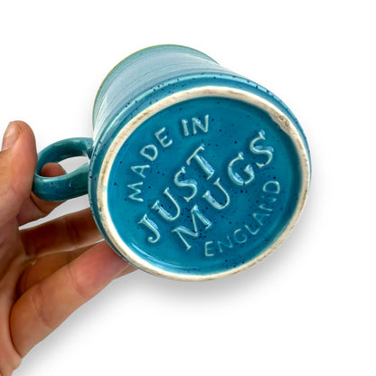 Blue just mugs coffee mug