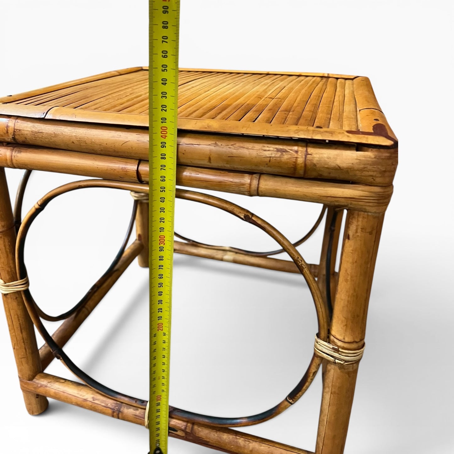 Bamboo & Rattan Side Table
