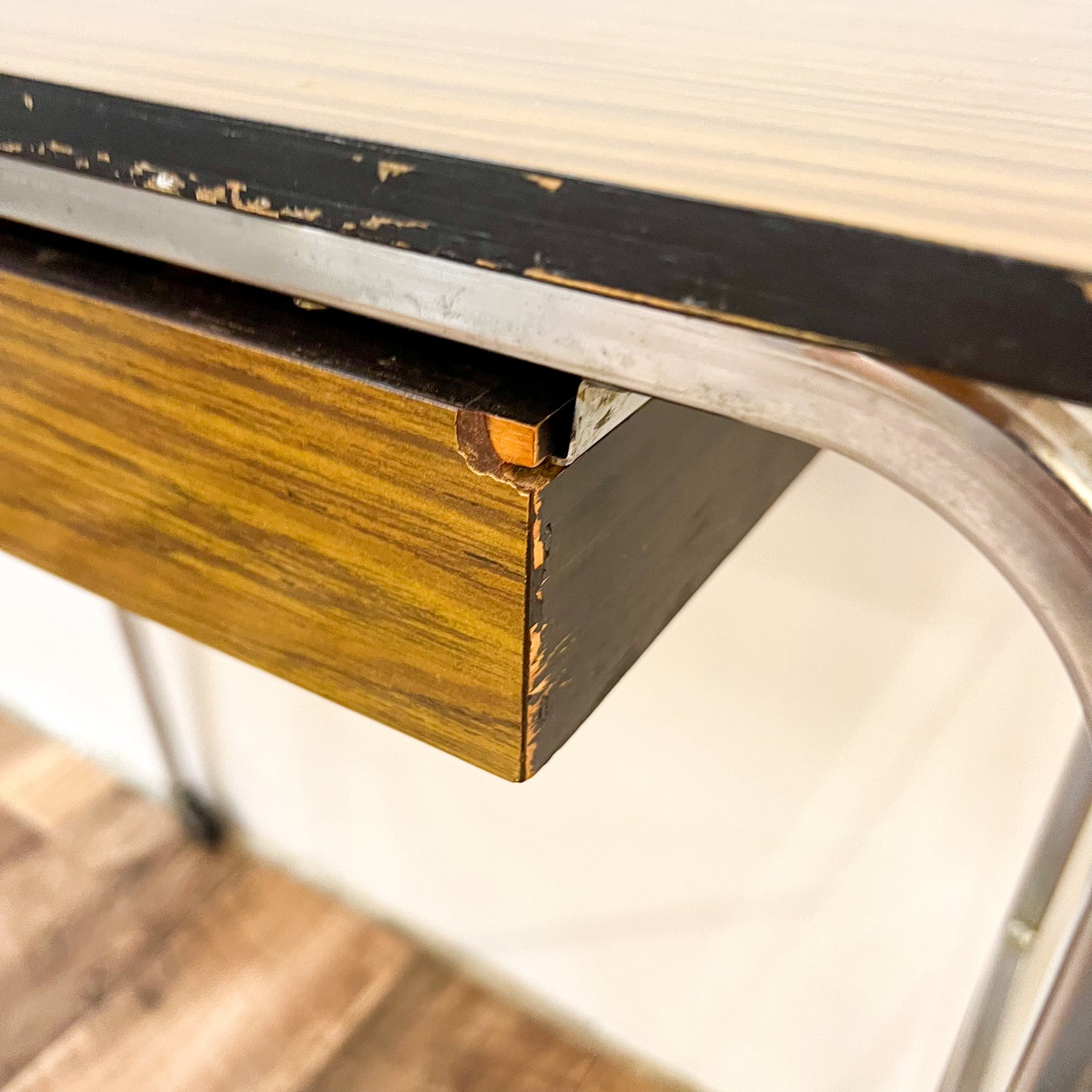 Chrome & Laminate Sewing Table
