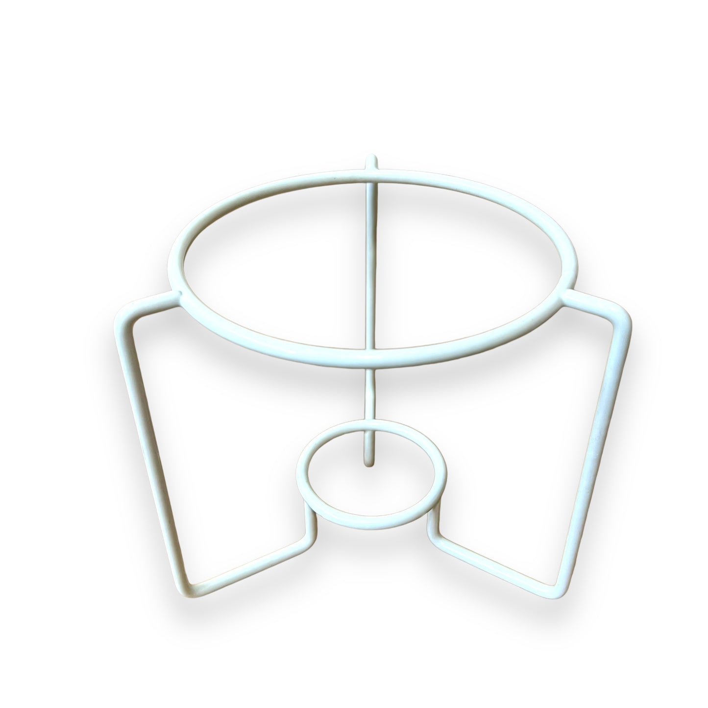 White Metal Fondue Tealight Candle Holder