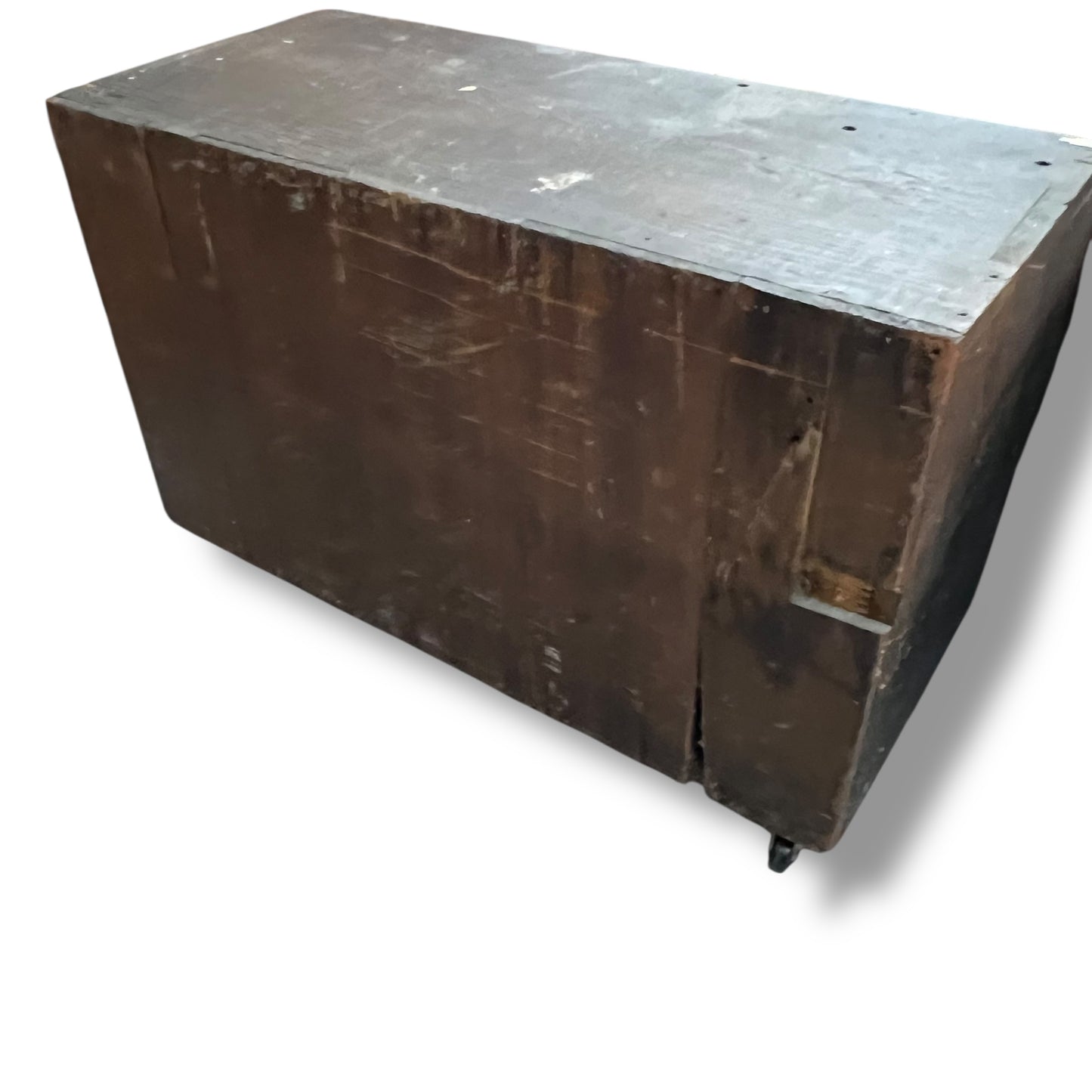 Vintage Industrial 8-Drawer Timber Storage Unit with Bottom Cubbies