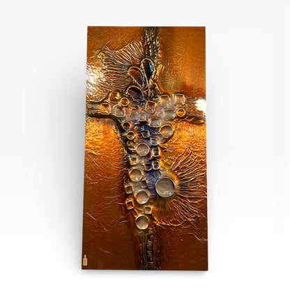 Copper Brutalist Artwork