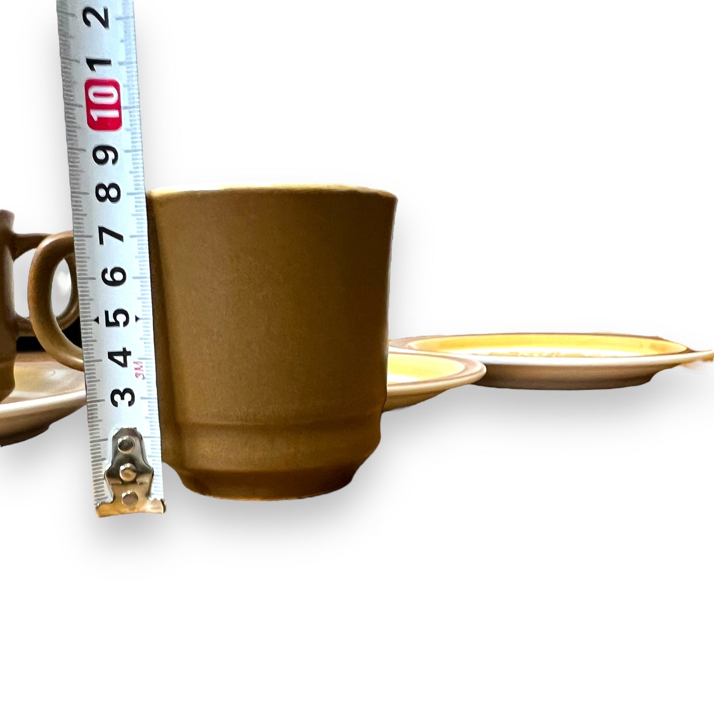 Casual Ceram “Majestic” Brown Stoneware Set | 2 Cups, 2 Saucers & 2 Side Plates