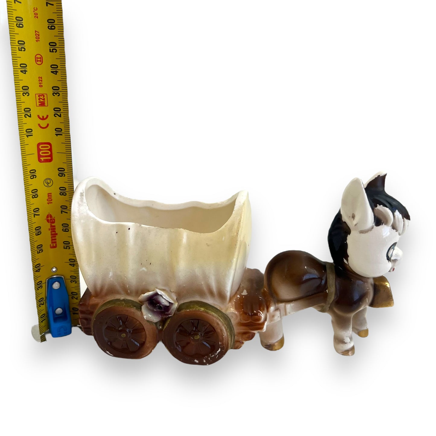 Donkey with Cart Small Plant Pot