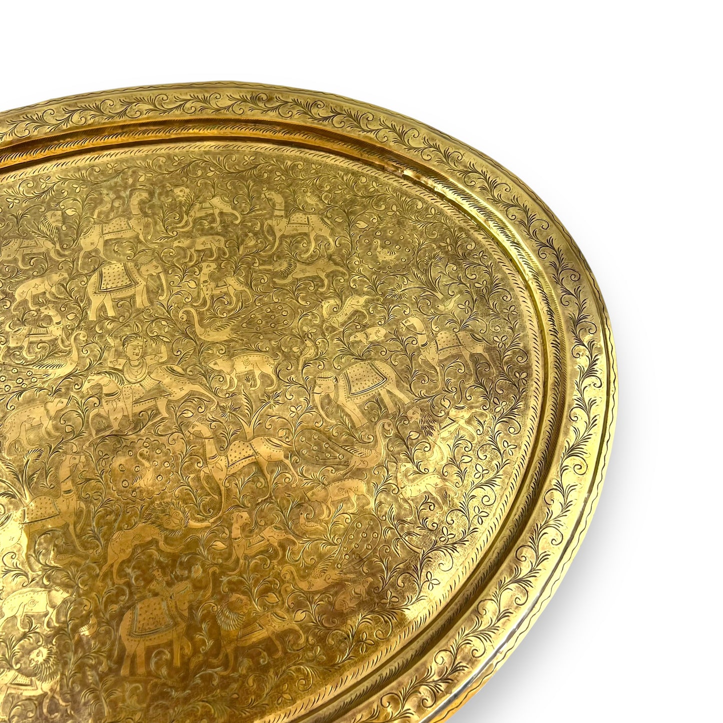 XL Brass Serving platter tray