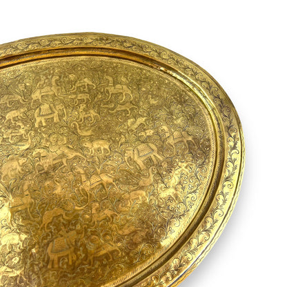 XL Brass Serving platter tray
