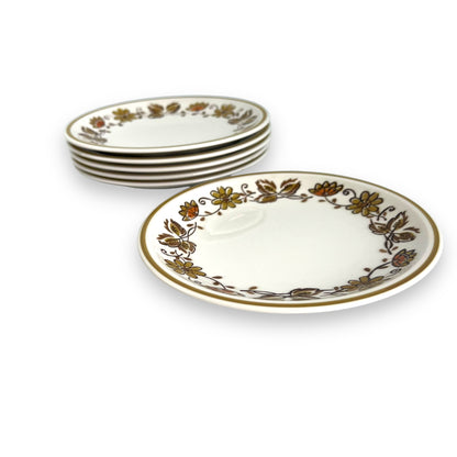Mikasa Side Plates x6 "Eastwood D1874" Cera-Stone, Made in Japan