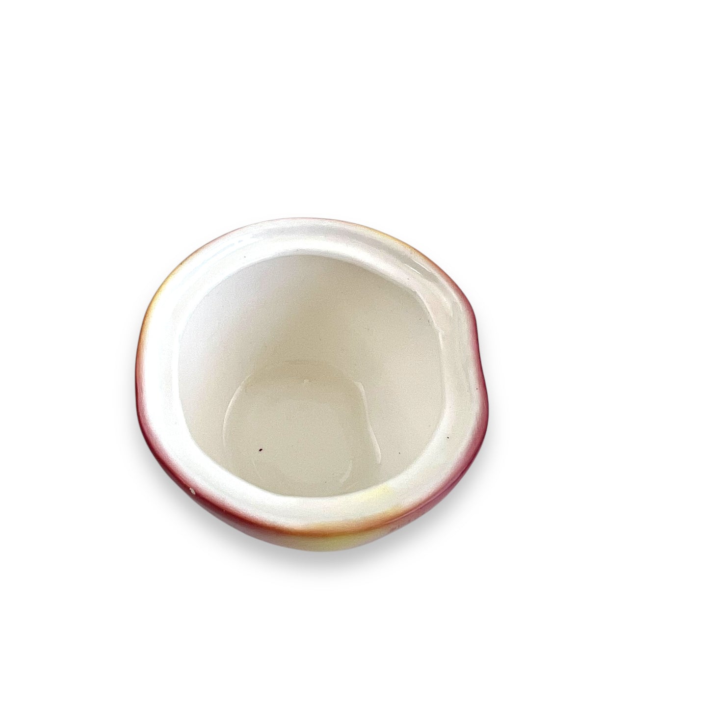 Apple shape condiments bowl with lid