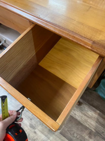 Timber Dressing Table / Hall Console with Mirror