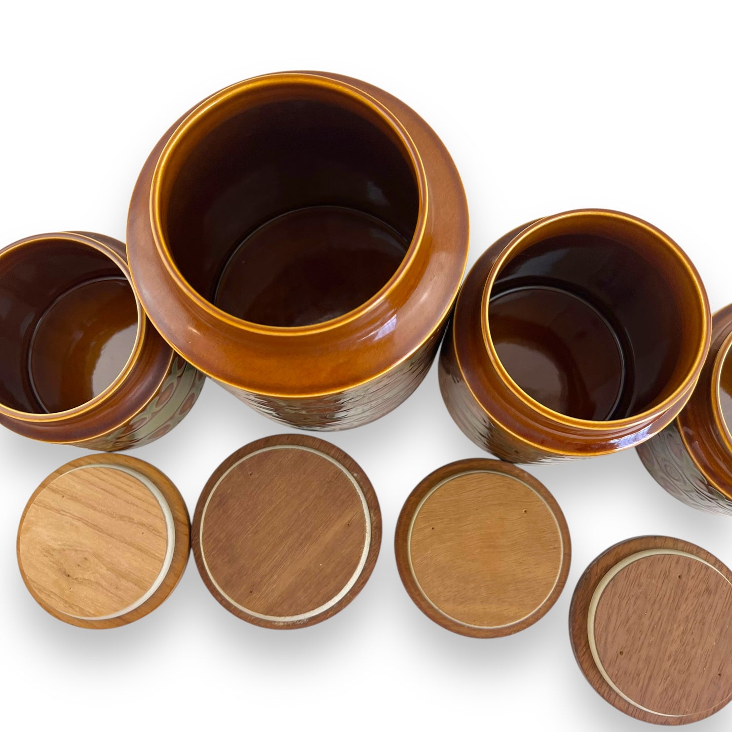 Hornsea Canister Set- Flour, Tea, Sugar & Coffee