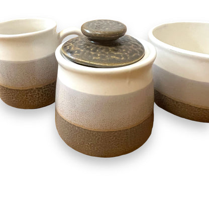 Mug, Sugar Pot, and Creamer Jug Set