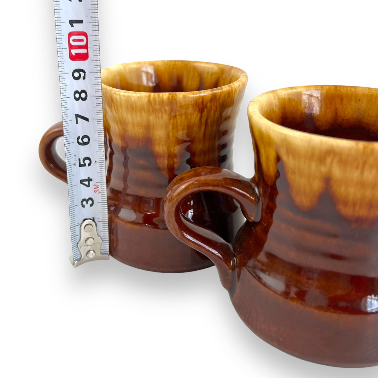 Brown Drip Glaze Mug Set of 4