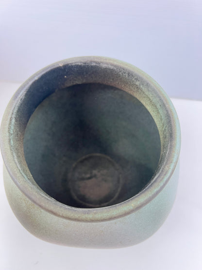 Ellis Pottery Ceramic Flour Canister with Timber Lid