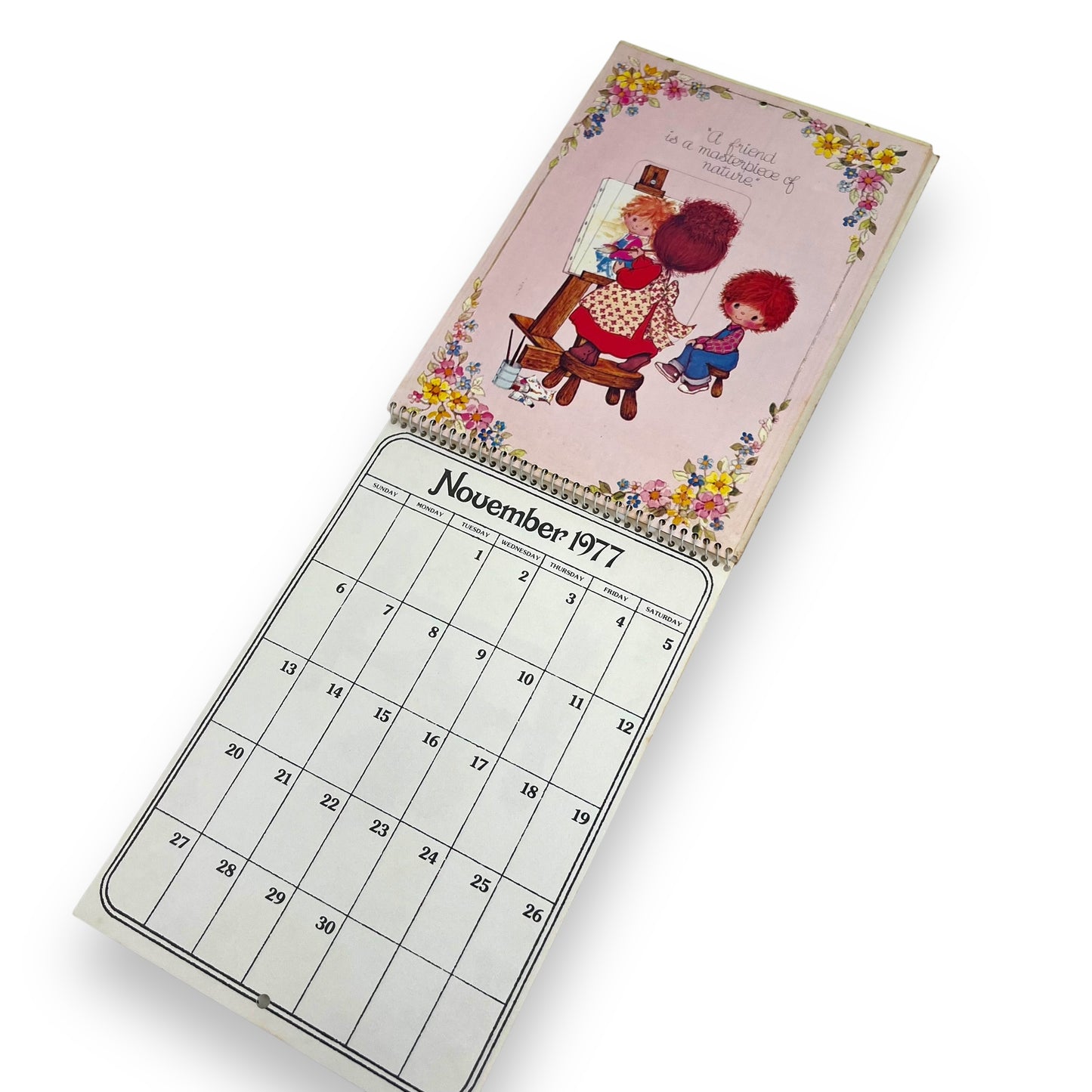 Holly Hobbie 1977 Calander