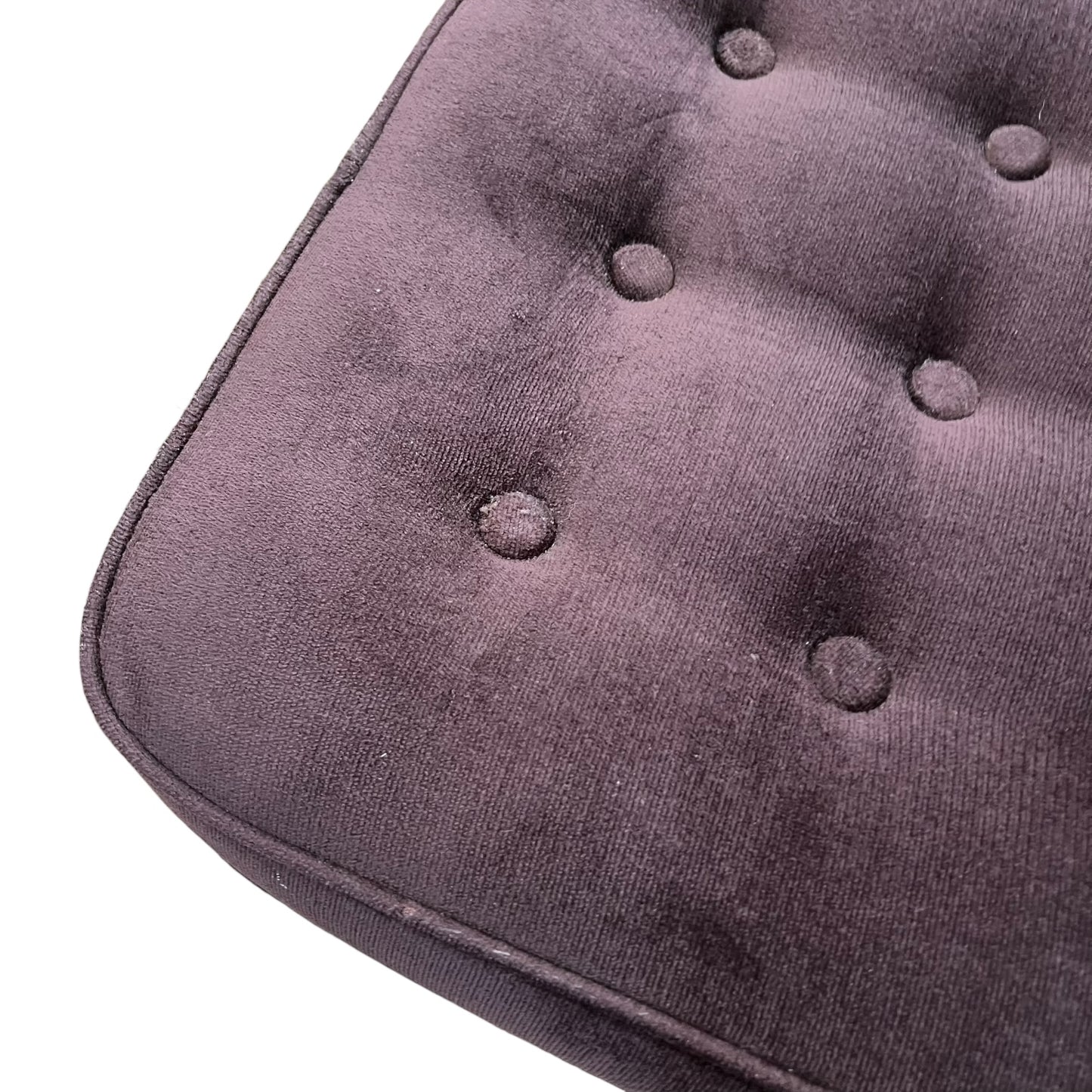 Brown Plum Velvet Footstool / Ottoman