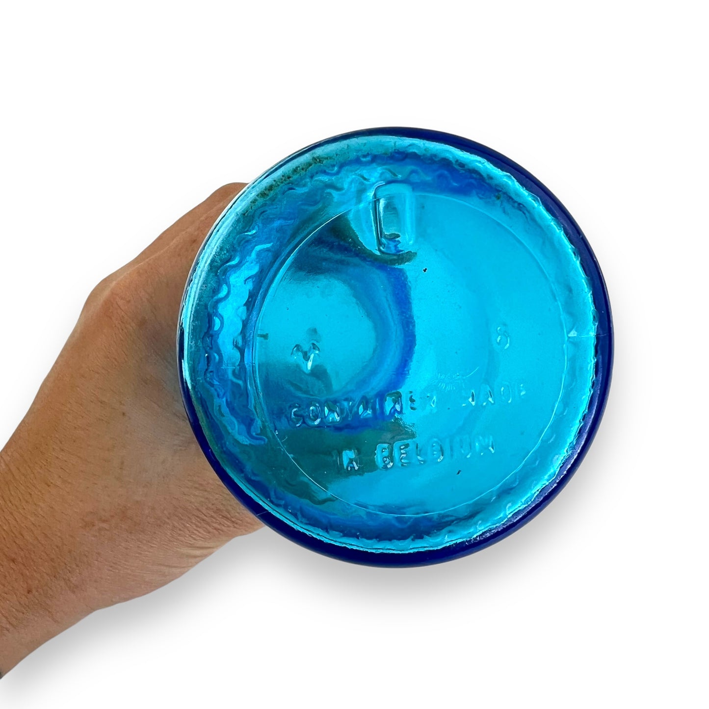 Blue Glass Apothecary Jar – Made in Belgium