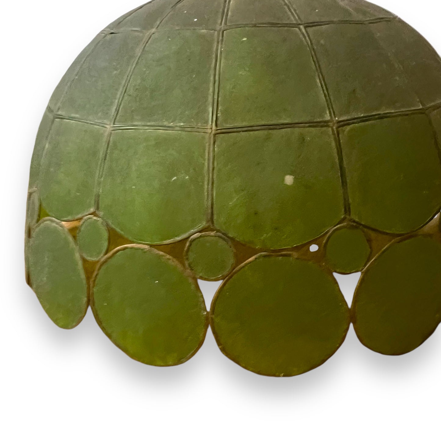 Green Capiz Shell Pendant Light Shade