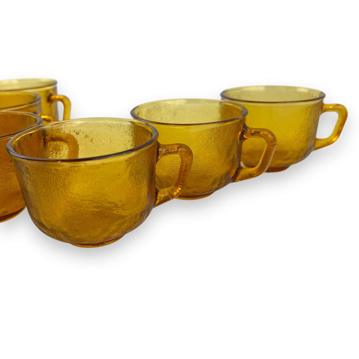 Arcoroc Sierra Amber glass cup set of 6