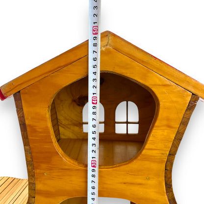 Wooden Shoe House Handcrafted Vintage Dollhouse