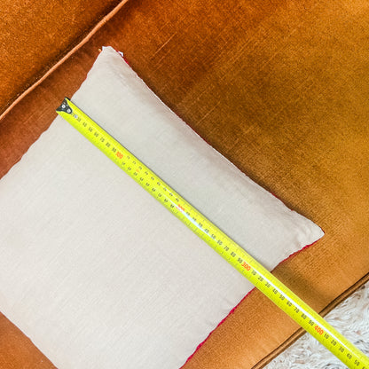 Handwoven Wool Cushion – Geometric Pattern