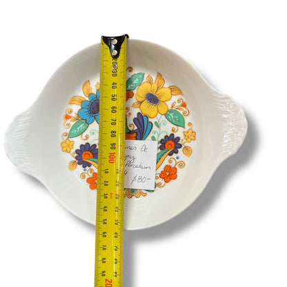 Porcelaines Champs-Élysées France Floral Dish set of 4