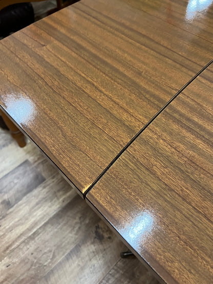 Brown laminate drop leaf Extendable dining table