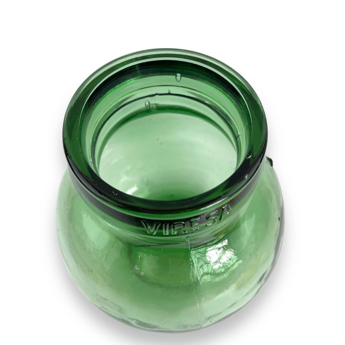 Viresa Green Glass Jar