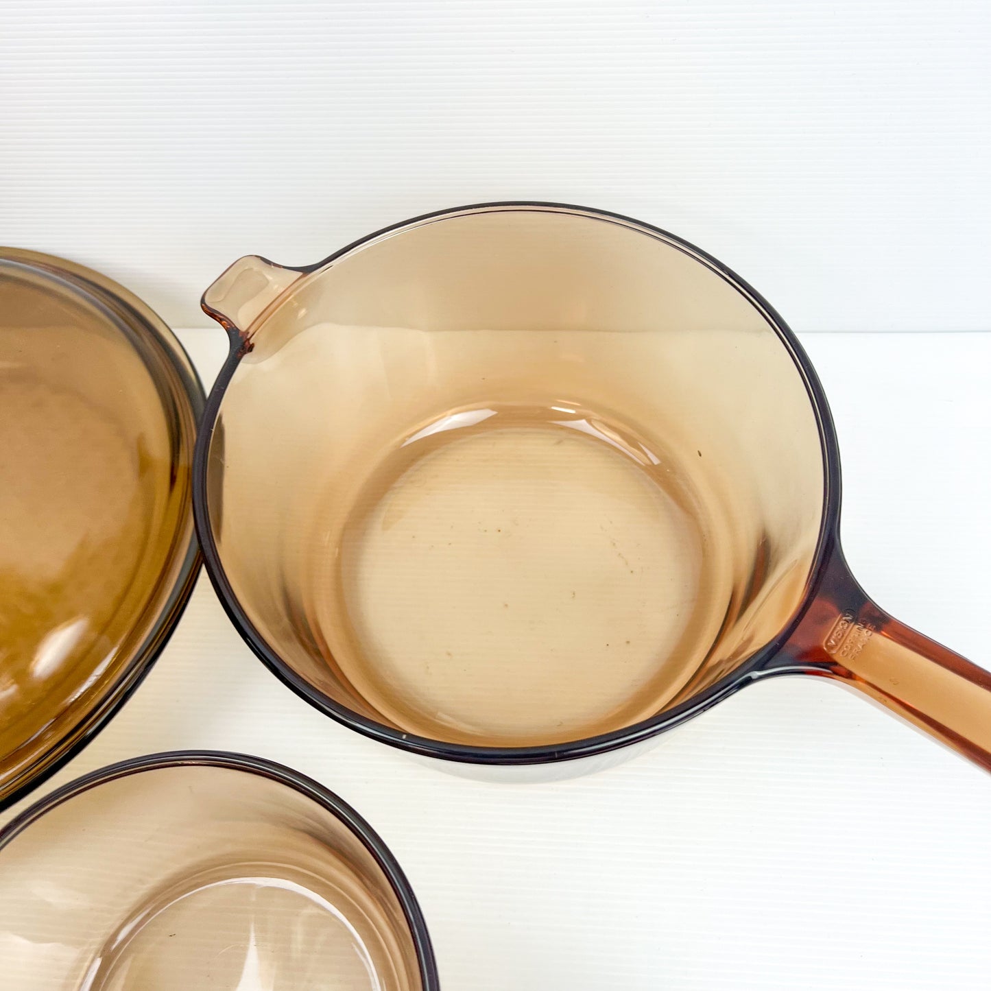 Vision Corning France Pots and Saucepan Glass Set with Lids