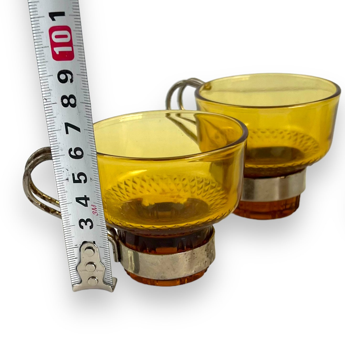 Amber Glass Espresso Cup Set of 5