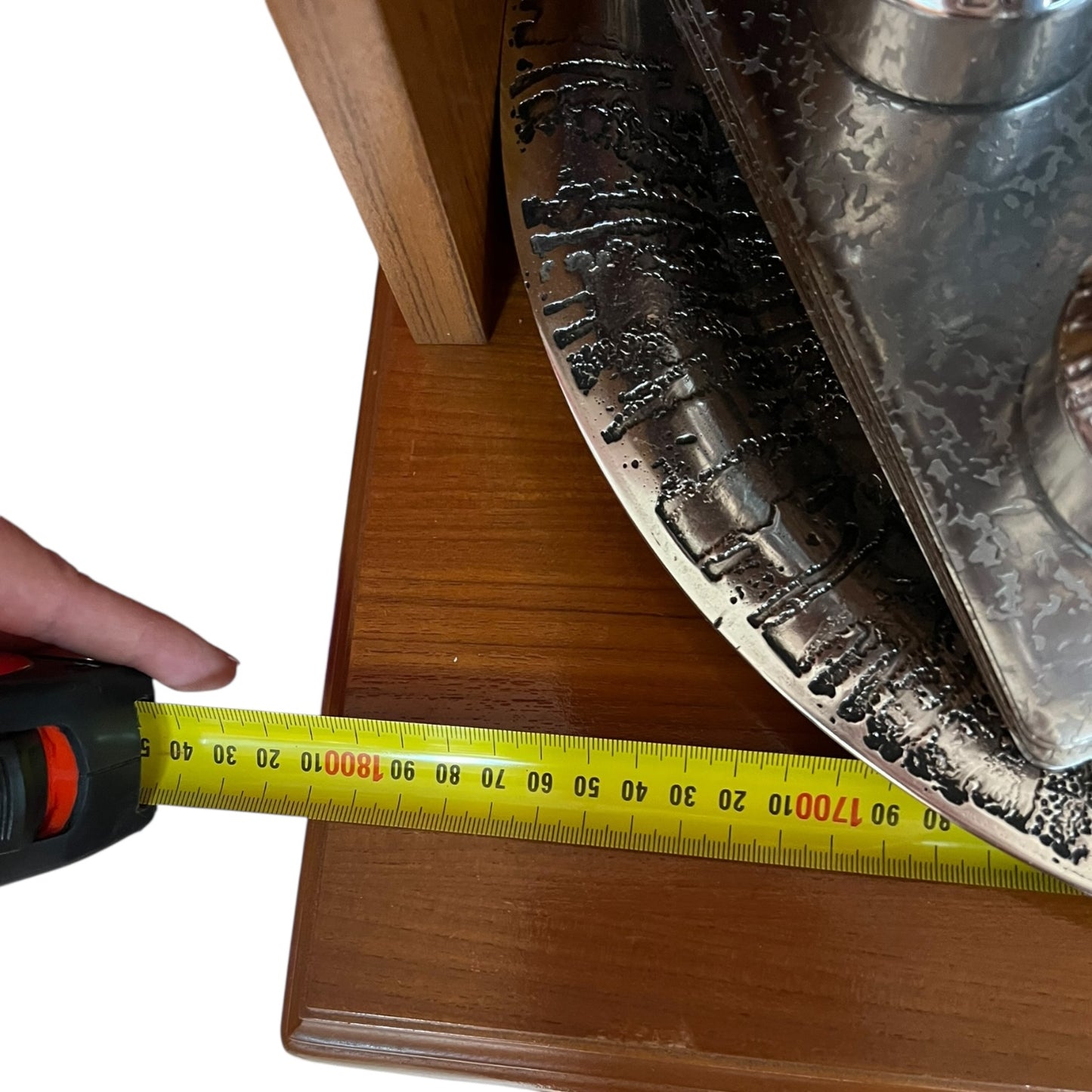 Burgess Teak Pull Down Bar Display Cabinet