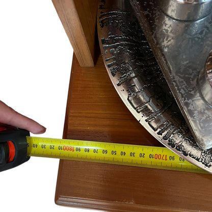 Burgess Teak Pull Down Bar Display Cabinet